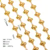 Cadena Chapada en Oro de Acero Inoxidable Hip Hop Tema Marino Pulsera DIY Hecha a Mano Collar Accesorios Pequeños Personalizados