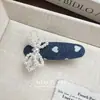 Pinza para el cabello de mezclilla con corazón de lazo de cuentas coreano, clip de pico de pato, clip para flequillo, clip lateral, accesorios para el cabello, tocado al por mayor