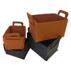 Cesta de Almacenamiento Tejida de Fieltro, Cesta Portátil para Ropa Sucia, Caja de Almacenamiento para Artículos Varios de Bebé, Caja de Almacenamiento para Organizar Ropa, Plegable