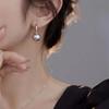 Corea del Sur Sentido del Diseño Personalidad Exagerada Metal Pendientes de Perlas Grandes para Mujer Moda Elegante Francesa Pendientes Pendientes Pendientes Accesorios para las Orejas
