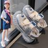 Sandálias Esportivas da Moda Infantil 2025 Verão Novas Sapatos Torre para Meninas Malha Respirável Sapatos de Bebê