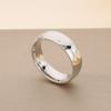 Anillo de acero inoxidable para viajero de nueva moda con anillo de circonita pulido liso anillo de 6 mm anillo de diamantes joyería de boda