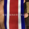 Cinta de Punto, Cinta de Punto de Colores, Accesorios para Ropa, Decoración Lateral para Pantalones, Cinta Roja de Polyester con Tira Horizontal, Tricolor Blanco y Azul Zafiro