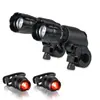 Nova luz de bicicleta farol lanterna traseira equipamento de ciclismo bicicleta bicicleta de montanha zoom rotativo lanterna de luz forte