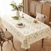 Toalha de Mesa Retrô Estilo Americano, Impermeável, à Prova de Óleo, Lavável, Resistente ao Calor, Novo Modelo 2026, Luxo Leve, Jogo Americano de Mesa de Jantar de Alta Qualidade, Pano para Mesa de Café