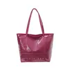 Bolso de Mano de Moda de Gran Capacidad Más Vendido para Mujer, Bolso Tote Versátil Nuevo, Bolso de Hombro Tote Brillante Impermeable