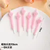Velas de cumpleaños espirales transfronterizas, velas espirales curvas lindas de macarrón, insertos de decoración para hornear pasteles de caramelo