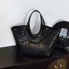 Bolsa Tote Transfronteiriça, Bolsa de Palha Fashion, Bolsa de Ombro Simples para o Dia a Dia das Mulheres, Bolsa Tote Versátil de Grande Capacidade