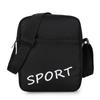 Impresión Bolso de Hombre Transfronterizo Comercio Exterior Hombro Cruzado Bolso Grande de Tela Oxford Pequeño Cuadrado Negro Bolso Casual Deportivo de Moda