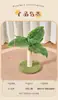 Juguete para trepar gatos de franela para gatos de patas cortas y gatitos nido de gato de franela árbol para gatos integrado columna pequeña de sisal sin ocupar espacio contra la pared