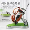 Porta bolígrafos para bolsa de golf, Diseño creativo de bolsa de golf, Almacenamiento conveniente, Estilo vertical, Estilo inclinado, Adorno de escritorio elegante