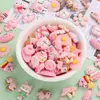 Brinquedos de Comida em Miniatura de Desenho Animado Mistos Acessórios de Resina Materiais DIY Feitos à Mão Adesivos para Capa de Celular Grampos de Cabelo Pequenas Decorações