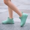 Botas de Chuva Femininas de Cano Curto Transfronteiriças, Sapatos Impermeáveis de Cano Baixo, Sapatos de Borracha de Cano Baixo para Cozinha, Botas de Água para Lavagem de Carros, Botas de Chuva com Forro de Lã Plus