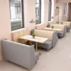Sofá Simples para Booth de Restaurante, Hotel Café de Comida Ocidental Lanchonete Loja de Macarrão Café de Hambúrguer Loja de Chá com Leite Mesas e Cadeiras