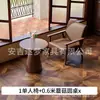 Juego de mesa y sillas de café, sillón individual para tienda de té de leche, adecuado para casa de huéspedes, hotel, restaurante, área de ocio comercial, estilo vintage