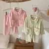 Nuevo Conjunto de Ropa de Casa para Niños Otoño e Invierno para Niños Medianos y Grandes Conjunto de Pijama para Niñas Ropa Interior Caliente para Niñas Ropa Exterior para Niños Engrosada