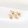 Anillo Abierto de Oro de 14K que Conserva el Color, Colgante de Campana, Pulsera o Collar Hecho a Mano para DIY, Colgante de Cuentas, Materiales para Joyería, Accesorios, Venta al por Mayor