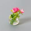 Casa de Muñecas Mini Maceta Set Planta en Maceta Miniatura Modelo de Escena Creativa Accesorios para Disparos Accesorios para Casa de Muñecas