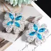 Nuevo Diamante Triturado Resistente Trébol de Cuatro Hojas Portátil Agujero Recto DIY Cuenta Suelta Cadena para Teléfono Llavero Cadena para Bolsa Accesorios de Joyería