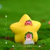 Céu estrelado dos sonhos Casa micro paisagem decoração criativa de resina Estrela da bolo Lua Sol Nuvem acessórios