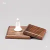 Base de Madera Maciza de Nogal Adecuada para Adornos de Artesano del Cobre, Estante Base de Almacenamiento para Escritorio de Oficina y Computadora