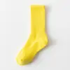 Calcetines Caídos Color Sólido Alta Elasticidad Felpa Unisex Calcetines Largos Protección Cálida para Piernas Toalla Deportiva Cómodos Calcetines de Algodón