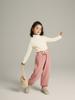 Camisa de otoño e invierno para niñas 2023, nueva camisa de cuello alto informal para niños, camisa de terciopelo Aoli para bebés