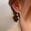 Pendientes de Diseño de Estrella de Cinco Puntas con Borlas Coreanas, Pendientes Elegantes, de Alta Gama, Versátiles