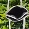 Bolso de lona bordado con hilo de oro por ambos lados de pavo real, bolso de mano con doble asa, bolsa de compras de gran capacidad, nuevo bolso de viaje de estilo étnico