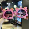 Óculos de Sol Divertidos para Bebê em Férias, Acessório de Foto Urso Violento, Proteção UV, Ursinho Novo Estilo Cartoon Infantil