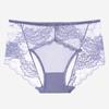 Calcinhas Sexy de Renda Sem Costura Recortadas Cintura Média para Mulheres Tamanho Grande Forro Interno 100% Algodão Levanta Bumbum Verão Corte Alto Calcinhas para Meninas