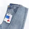 ¡Precio de Gran Venta! Artículos de Mostrador Textura Jeans Azul Claro para Mujer Nuevos de Alta Gama Cintura Alta Pantalones Ajustados 321