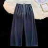 Calça de Moletom da Moda para Homens, Novo Estilo Primavera e Outono 2026, Estilo de Hong Kong, Cintura Ajustável, Perna Reta Solta, Casual Esportiva