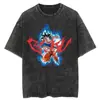 Camiseta Oversized Vintage Streetwear Masculina Anime Japonês Drag