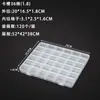 Caja de Plástico PP Transparente con Ranuras para Tarjetas, 36 Compartimentos, para Organizar Piezas de Ferretería, Pastillas de Cera, Botones y Accesorios para Pesca