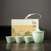Juego de Té de Viaje con Tazas de Preparación Rápida, Regalos de Empresa, Regalos con Logo, Regalos Prácticos para Clientes