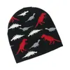 Amazon Ebay transfronterizo otoño e invierno Nuevo sombrero de punto europeo y americano dinosaurio Jacquard tejido sombrero de lana comercio exterior Gorro
