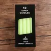 Venda por atacado de velas coloridas para iluminação doméstica velas comuns velas de casamento romântico de haste longa velas de emergência