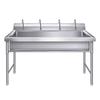 Fregadero Comercial de Acero Inoxidable Fregadero de Cocina de Acero Inoxidable 304 Hecho a Medida con Plataforma