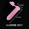 Tubo de centrífuga de escala redonda de 2 ml con tapa. Tubo de centrífuga de color de 2 ml. Bolsa de 500 unidades en varios colores.