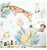 Pegatinas de pared para habitación infantil de jirafa y elefante, decoración para sala de estar y dormitorio, pegatinas autoadhesivas AY10341 jirafa