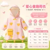 Impermeable infantil para niñas, ropa impermeable a prueba de lluvia para preescolar, nuevo estilo para estudiantes de primaria, lindo poncho de lluvia con forma de corazón para niños pequeños