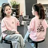 Camiseta de manga larga para niña, colección primavera/otoño 2026, capa base de algodón puro, top elegante para bebés y niños mayores, diseño de imitación de dos piezas