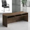 Mesa de Conferência Minimalista Dupla Longa Moderna para Treinamento e Palestras, Mesa para Reunião de Equipe, Conjunto Modular de Mesa e Cadeira para Sala de Aula