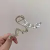 Pinza de Garra con Borla de Rosa de Hada Estilo Bosque para Mujer, Pinza de Mariposa Grande Fresca y Elegante para la Parte Posterior de la Cabeza, Pinza de Tiburón
