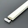 Cortina Enrollable Personalizada de Plástico Blanco de 2.5 con Base Plana, Accesorios para Cortinas, Barra Inferior para Cortina Enrollable, Venta al por Mayor