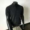 2026 Nuevo Estilo Manga Corta Tejido de Piña Verano Transpirable Ligero Cuello en V Manga Corta Moda Masculina Casual Camisa Polo de Punto