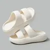 Pantuflas de Verano Gruesas para Mujer 2026 con Doble Correa, Sandalias de Playa Cómodas, Sandalias de Exterior Famosas en Internet con Suela Suave