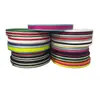 Acessórios têxteis e para vestuário de 5 cm², fita grossa inter-color, fita de borda tricolor em poliéster de três pontas