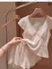 Conjunto de Pijama Camisola de Lunares Retro para Mujer con Almohadillas de Sujetador Integradas, Nuevo Estilo de Verano, Tallas Grandes, Shorts de Encaje Patchwork, Conjunto para Estar en Casa